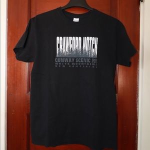 Gildan - Crawford Notch, NH black t-shirt